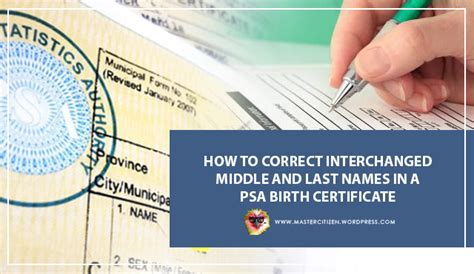how to correct middle name in psa|How to Correct Your MIDDLE NAME in Your PSA .